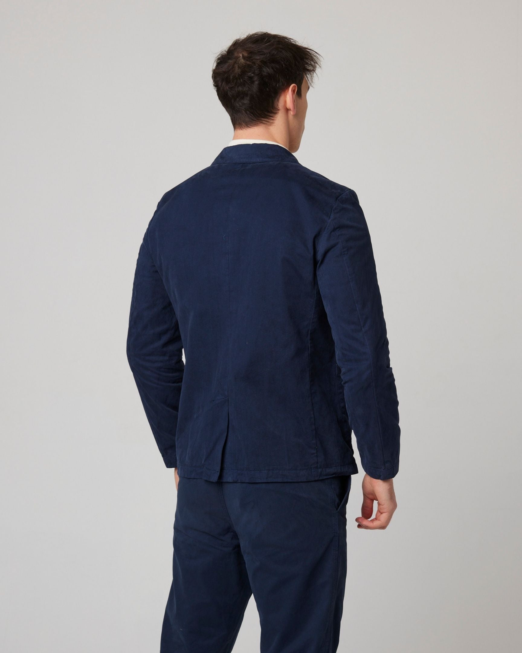 Image of model wearing Belmont Blazer. 