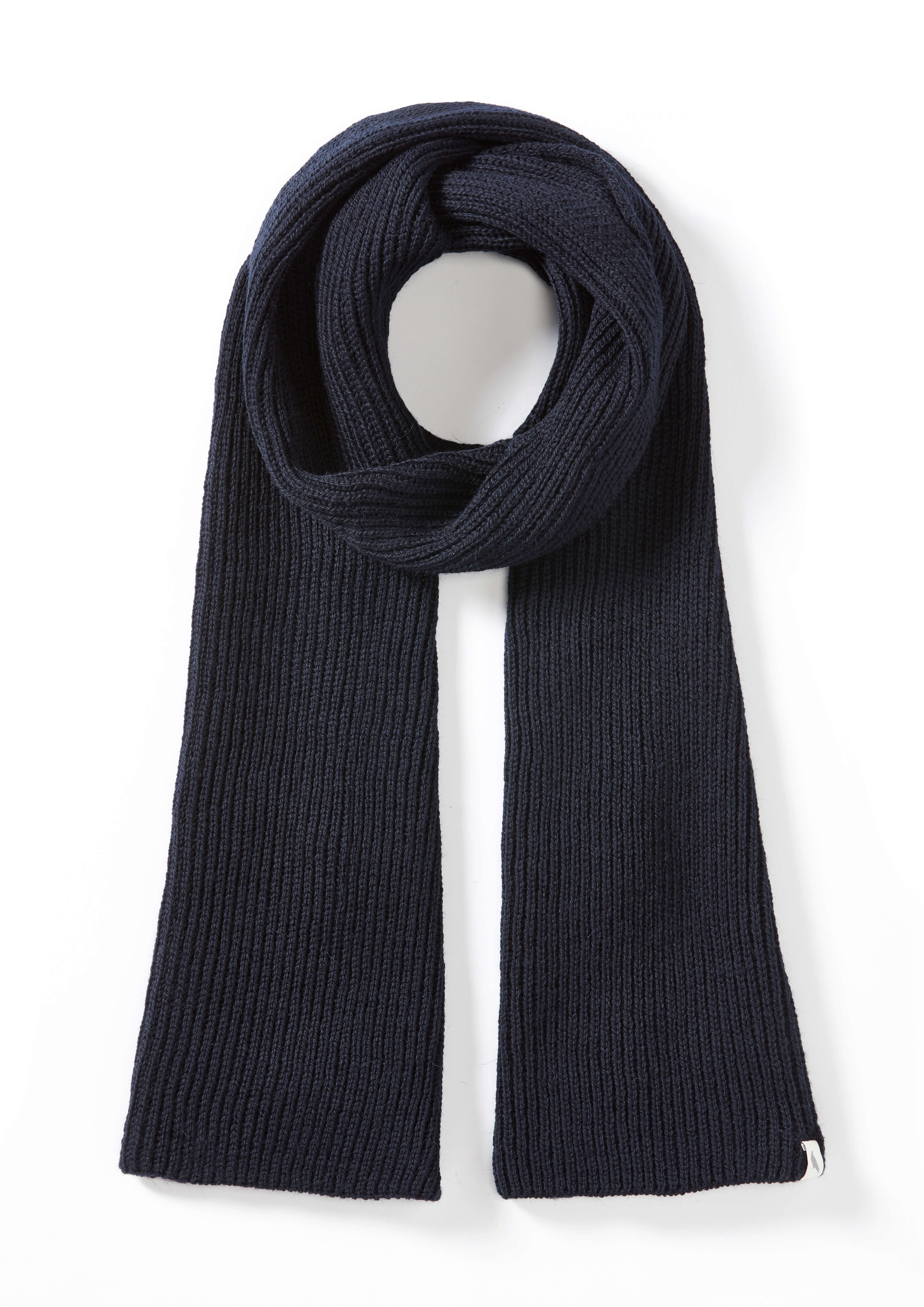 Image of model wearing Porter Ribbed Scarf. One Size 