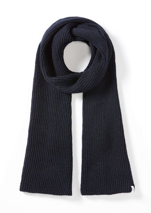 Image of model wearing Porter Ribbed Scarf. One Size 