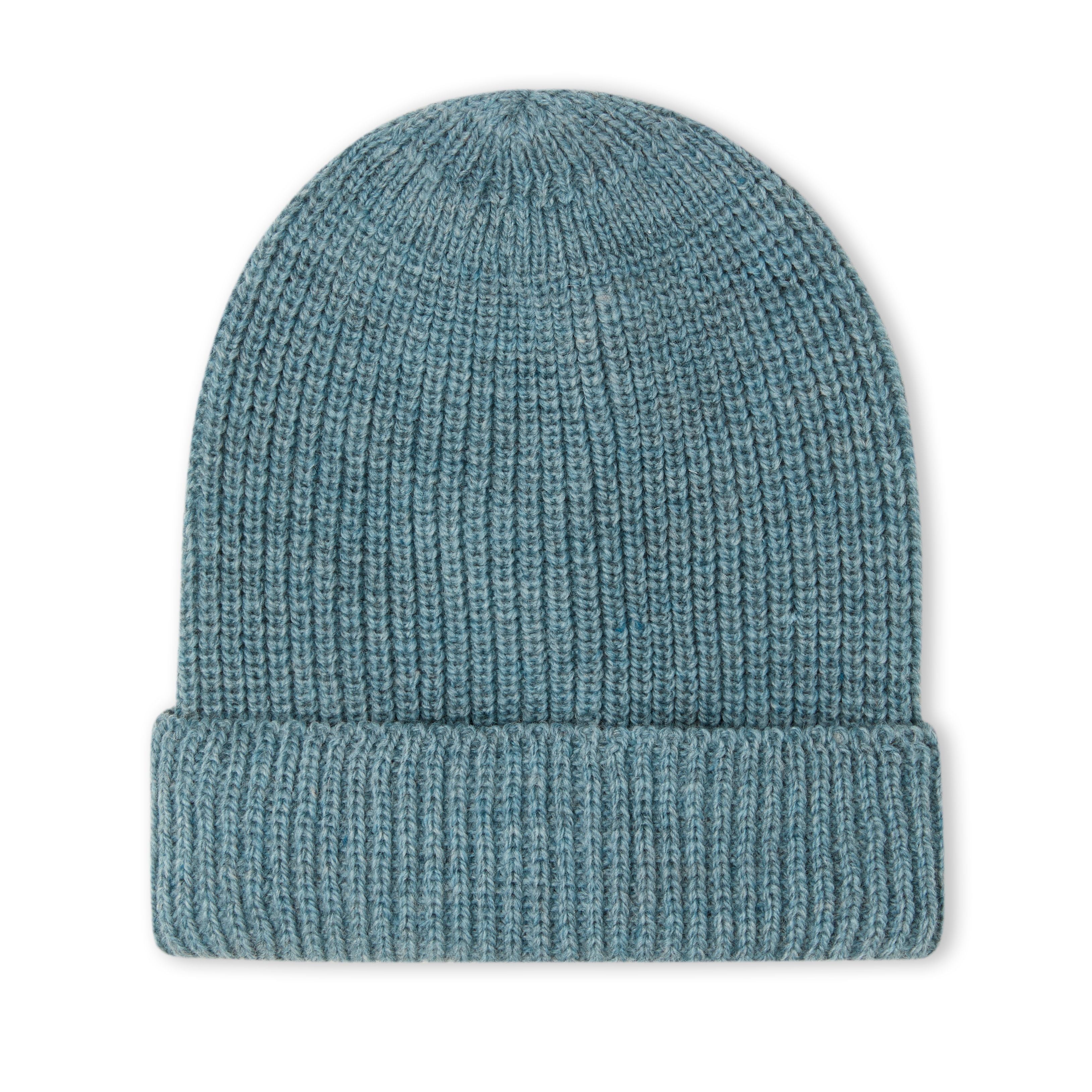 Image of model wearing Porter Ribbed Beanie. One Size 