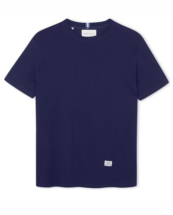 Image of model wearing Classic T-Shirt. Model is 6ft, chest size 36in and wearing size Medium