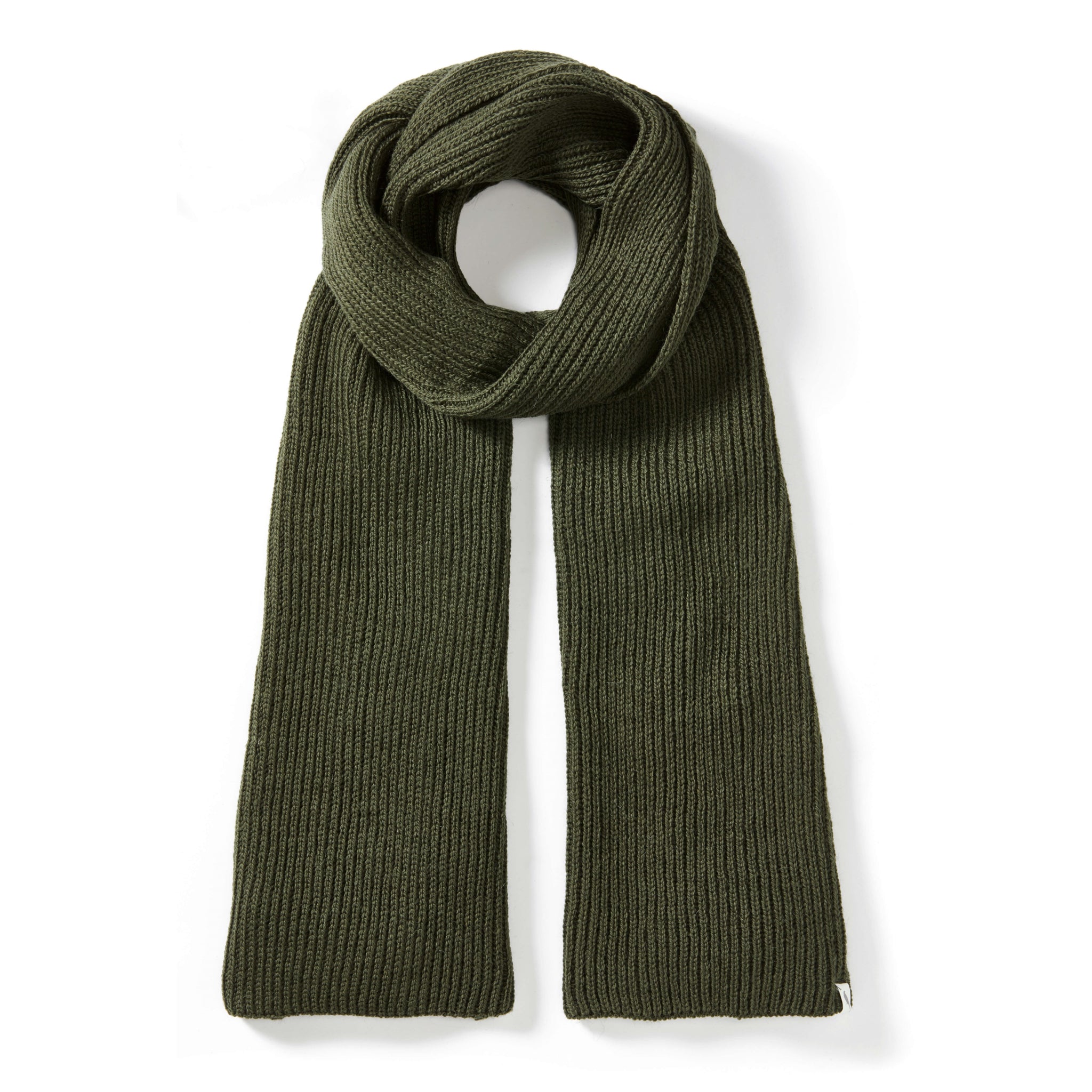 Image of model wearing Porter Ribbed Scarf. One Size 